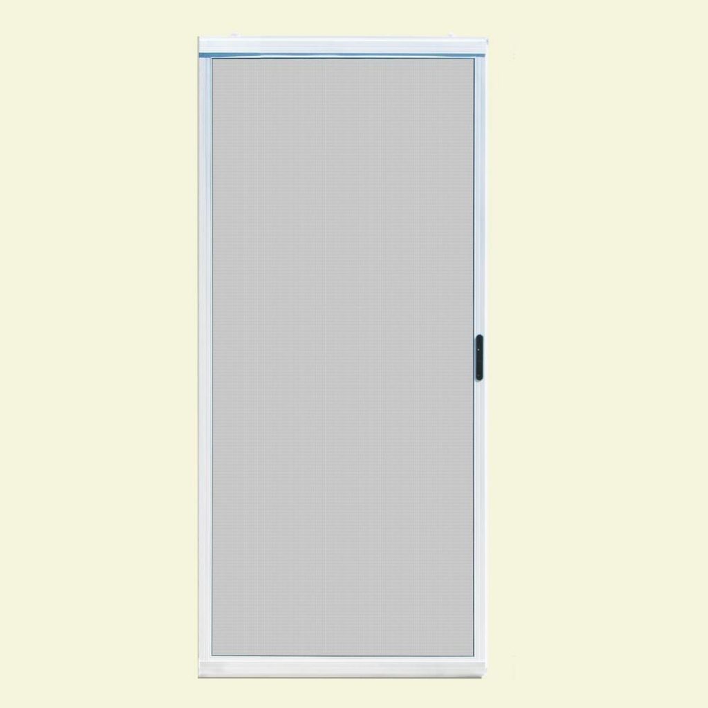 36 X 76 Sliding Patio Screen Doorunique home designs 36 in x 80 in ultimate white metal sliding