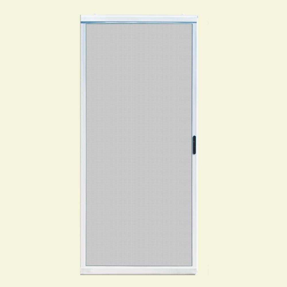 36 X 76 Sliding Patio Screen Doorunique home designs 36 in x 80 in ultimate white metal sliding