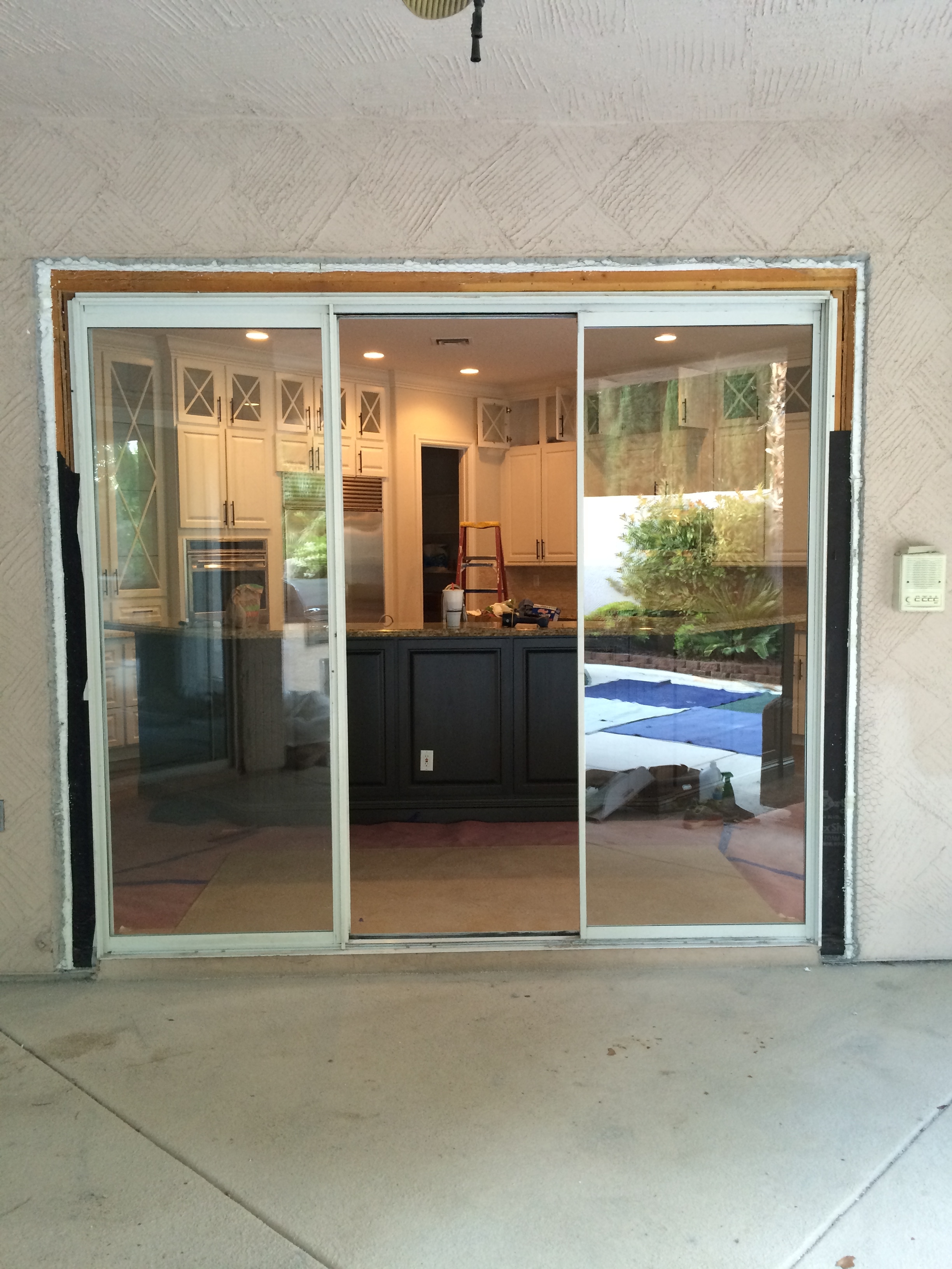 9 Foot Tall Sliding Glass Doorsthree openings 9 8 and 5 foot wide 8 foot tall we replaced