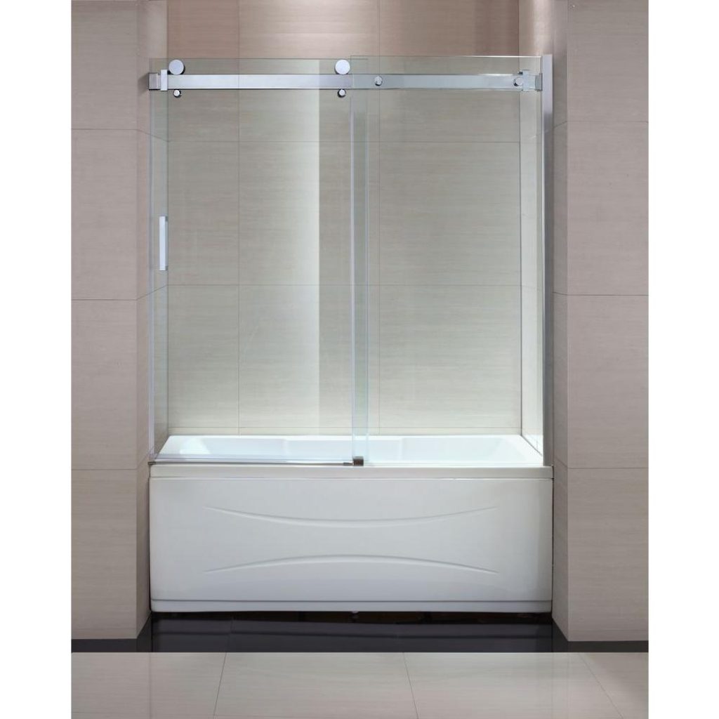 Bathtub Sliding Shower Doorsschon judy 60 in x 59 in semi framed sliding trackless tub and