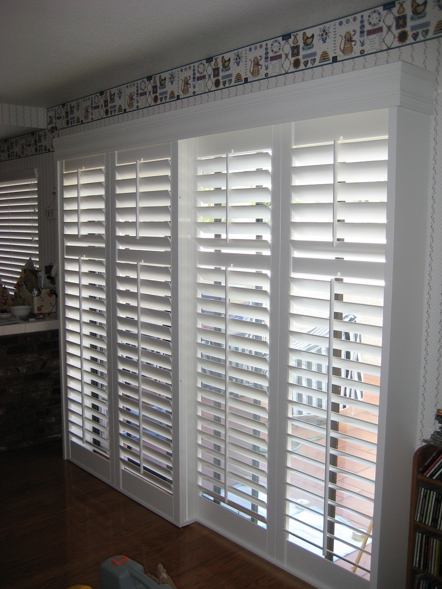 Faux Wood Blinds For Sliding Doors