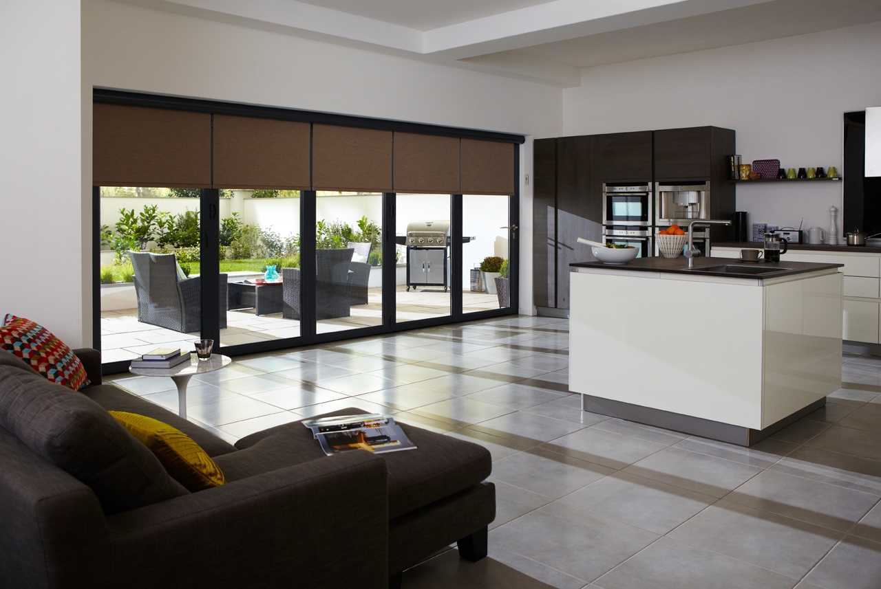 Roller Blinds For Large Sliding Doorsroller blinds for bi folding doors and sliding doors vision door