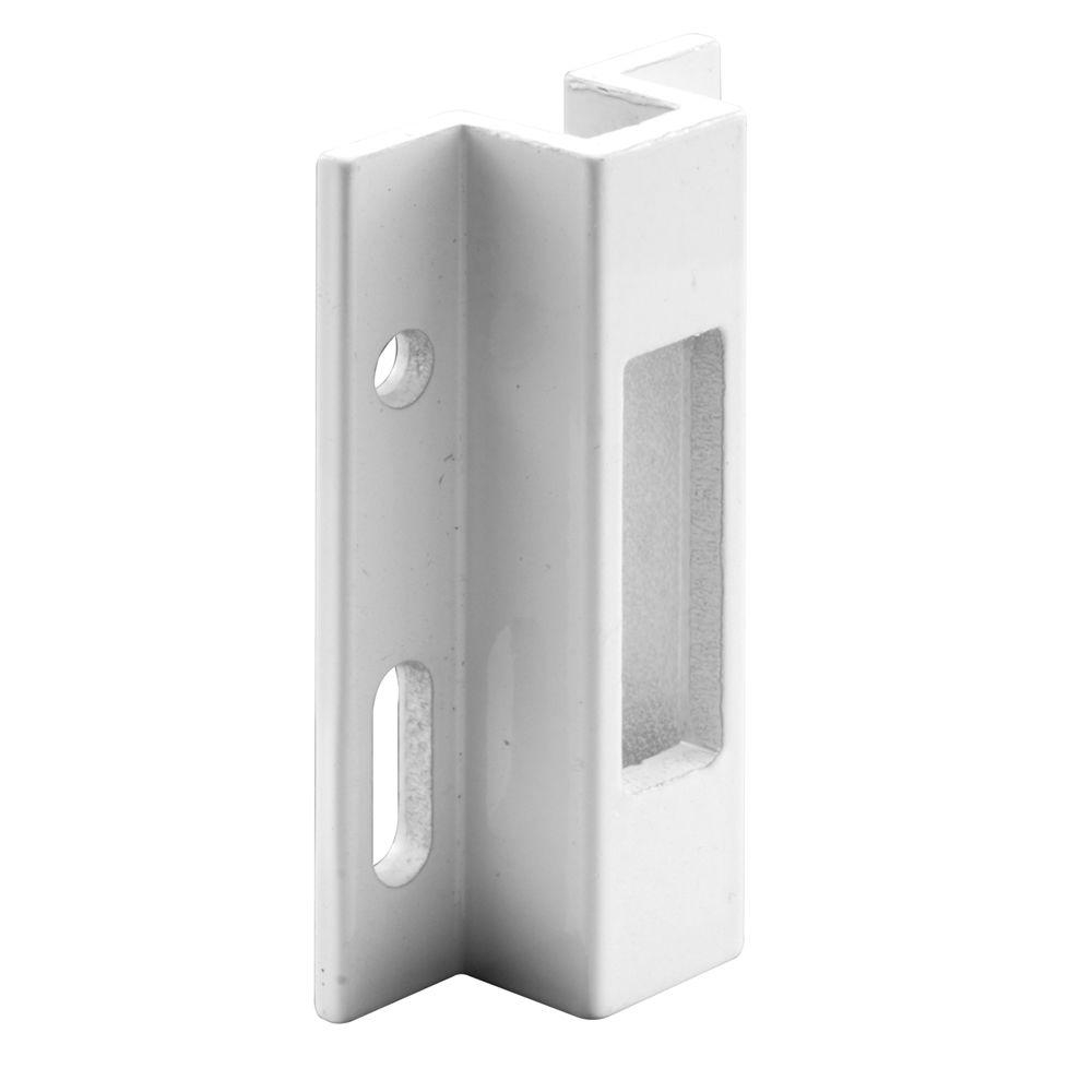 Sliding Glass Door Strike Keeperprime line white extruded aluminum sliding door keeper e 2124