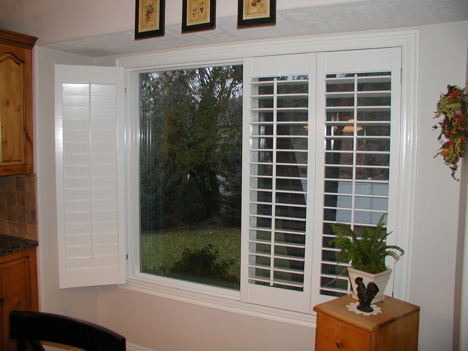 Vinyl Plantation Shutters For Sliding Doors