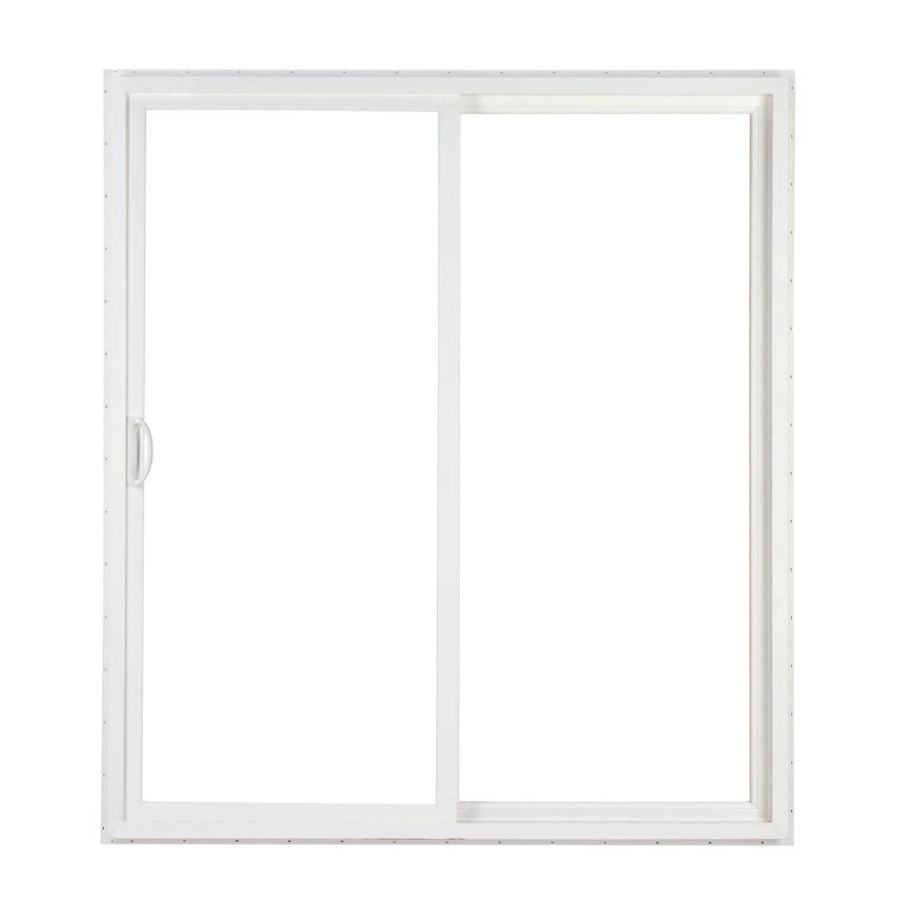 96 Sliding Glass Doorsimonton 96 in x 80 in 2 panel white contemporary vinyl sliding