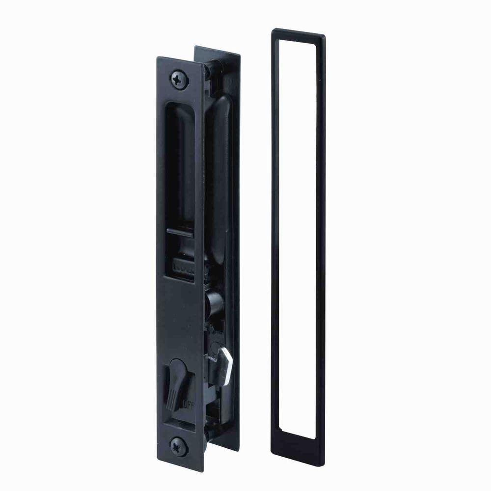 Flush Mount Sliding Patio Door Handlesetprime line croft black flush mount sliding door handle set c 1101