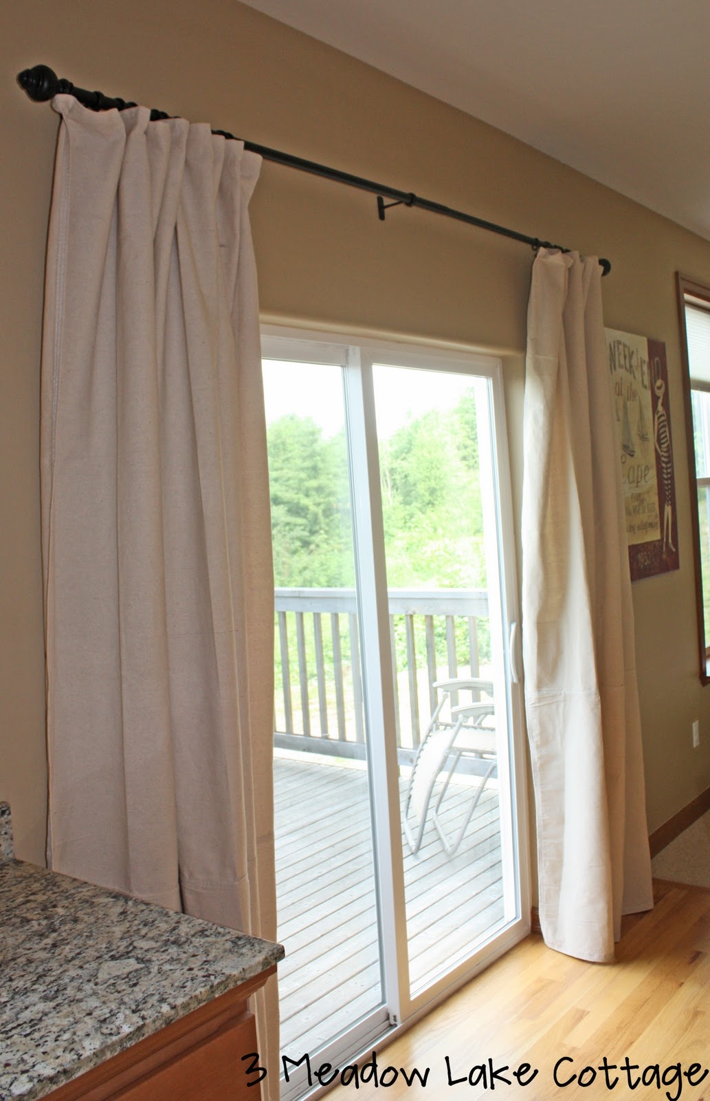 How To Hang Curtains Above Patio Door