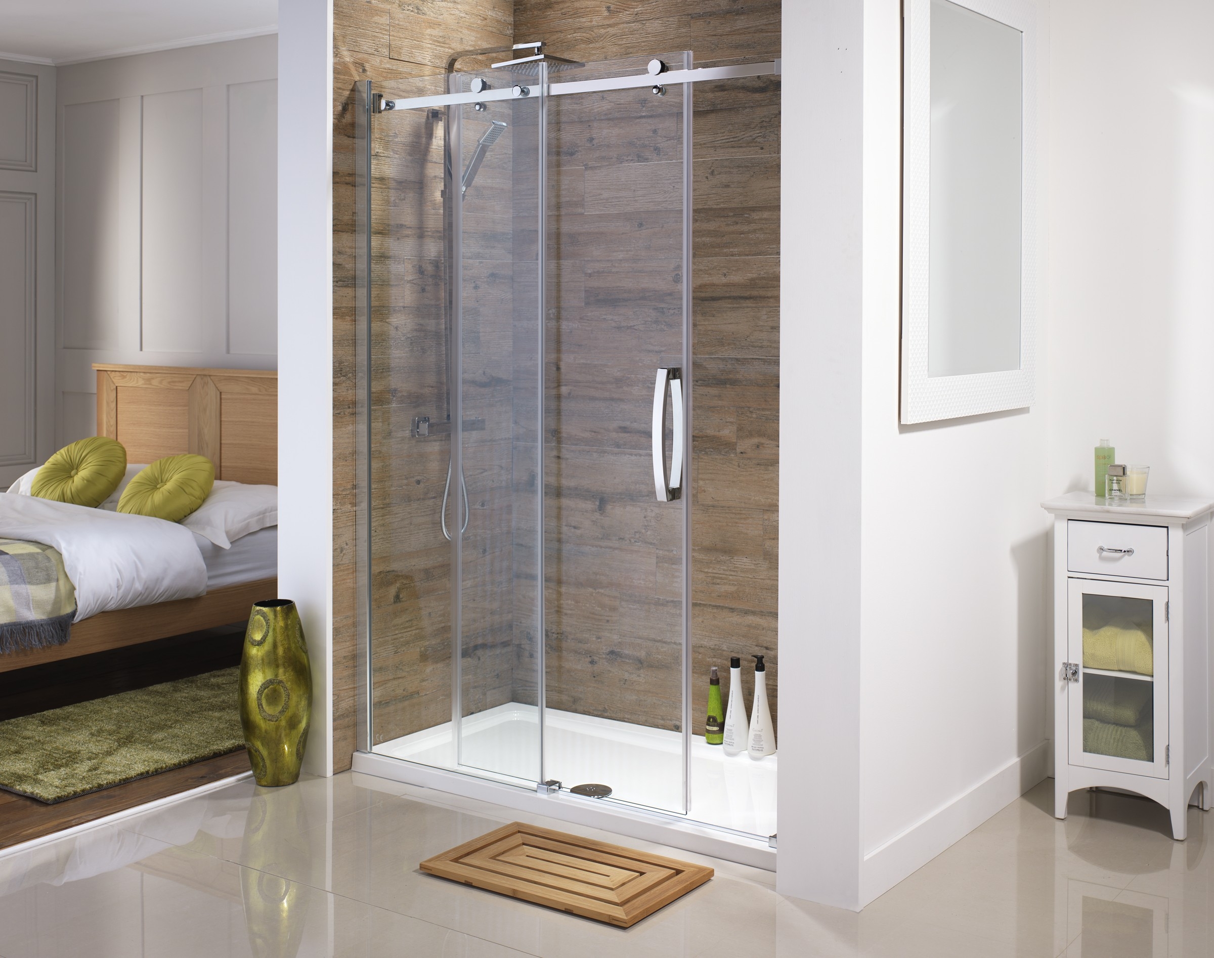 Shower Cubicles With Sliding Doorsorca frameless sliding doors available from serene bathrooms