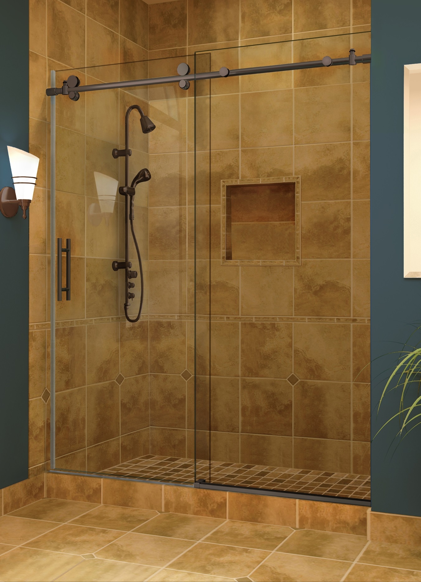 Single Panel Sliding Shower DoorSingle Panel Sliding Shower Door