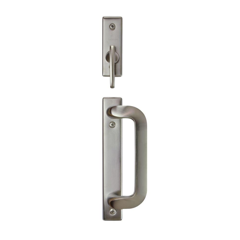 Andersen Sliding Door Hardware Kitandersen anvers 2 panel gliding patio door hardware set in satin