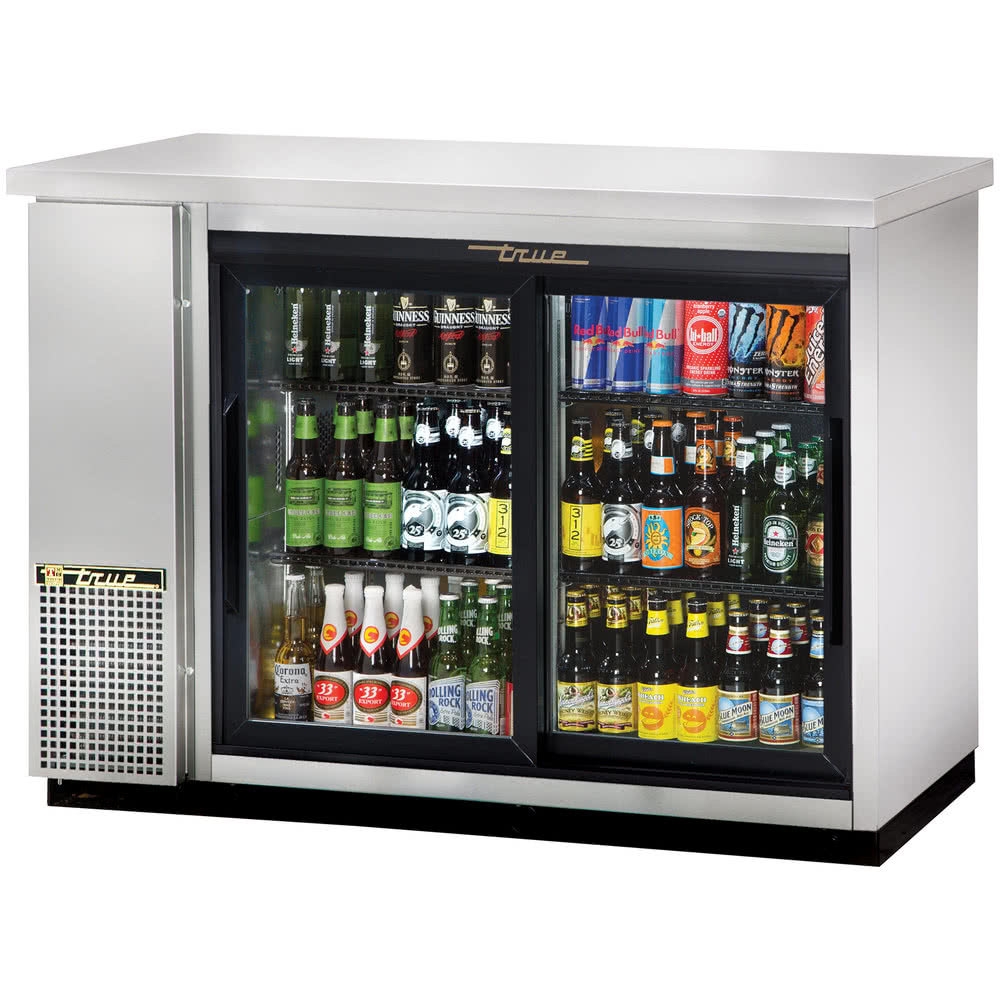 Back Bar Cooler Sliding Glass Doors