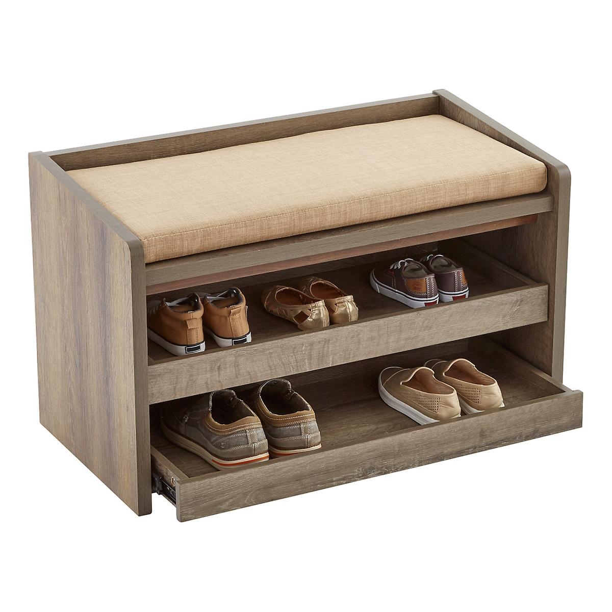 Craftsman 60 W Shoe Storage Bench With Sliding Doors