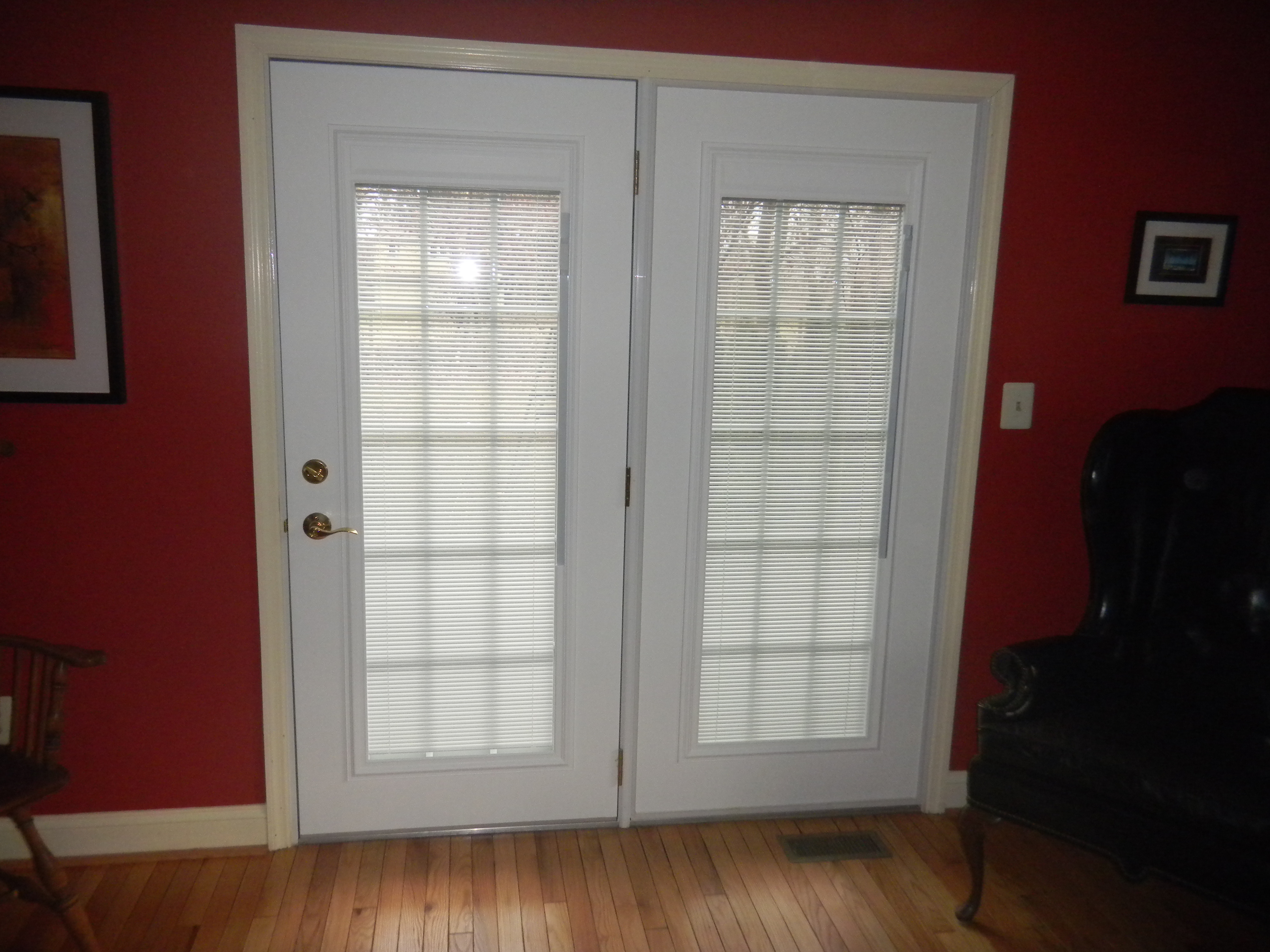Double Pane Sliding Glass Door With Blinds