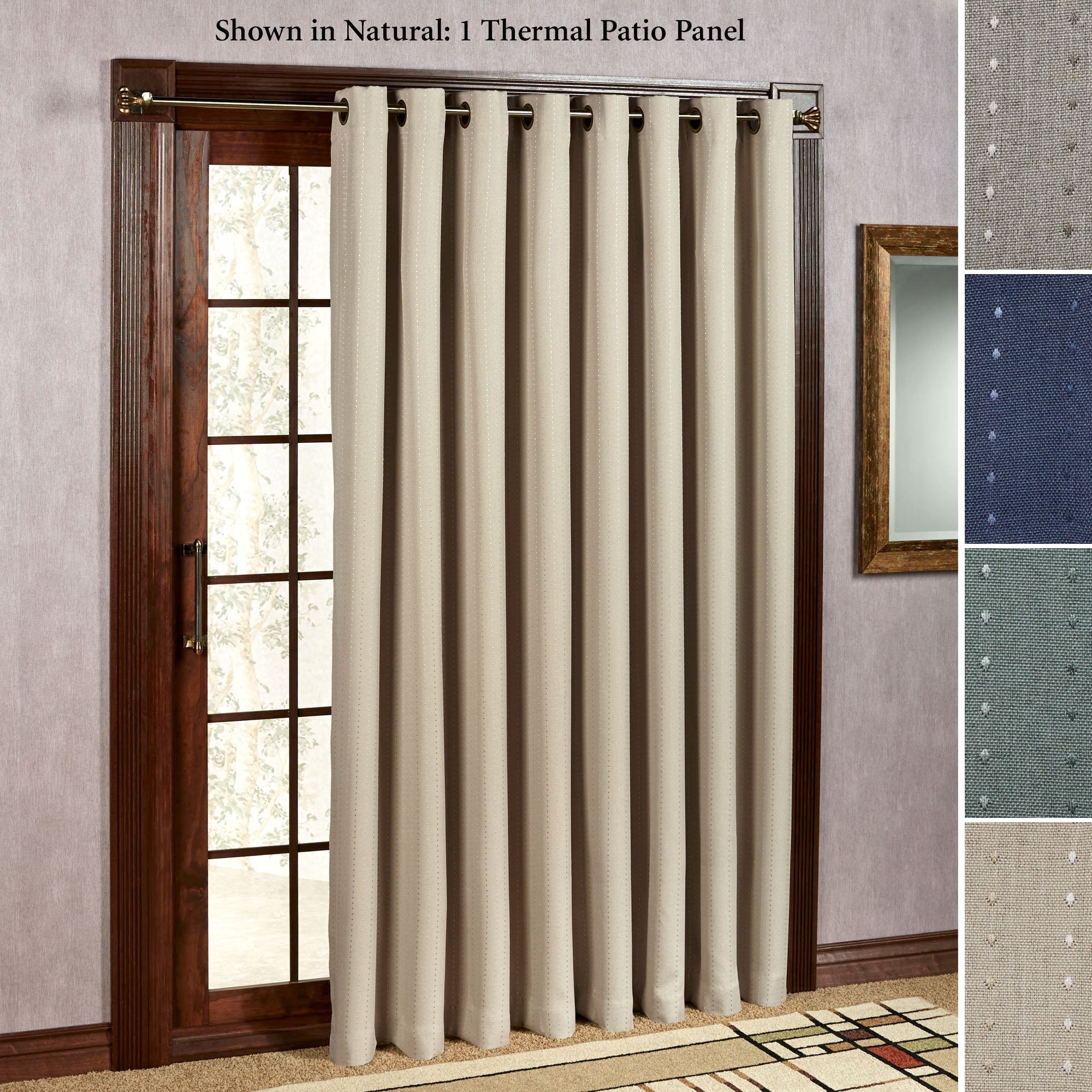 Insulated Shades For Sliding Glass Doorspatio door curtain panels touch of class