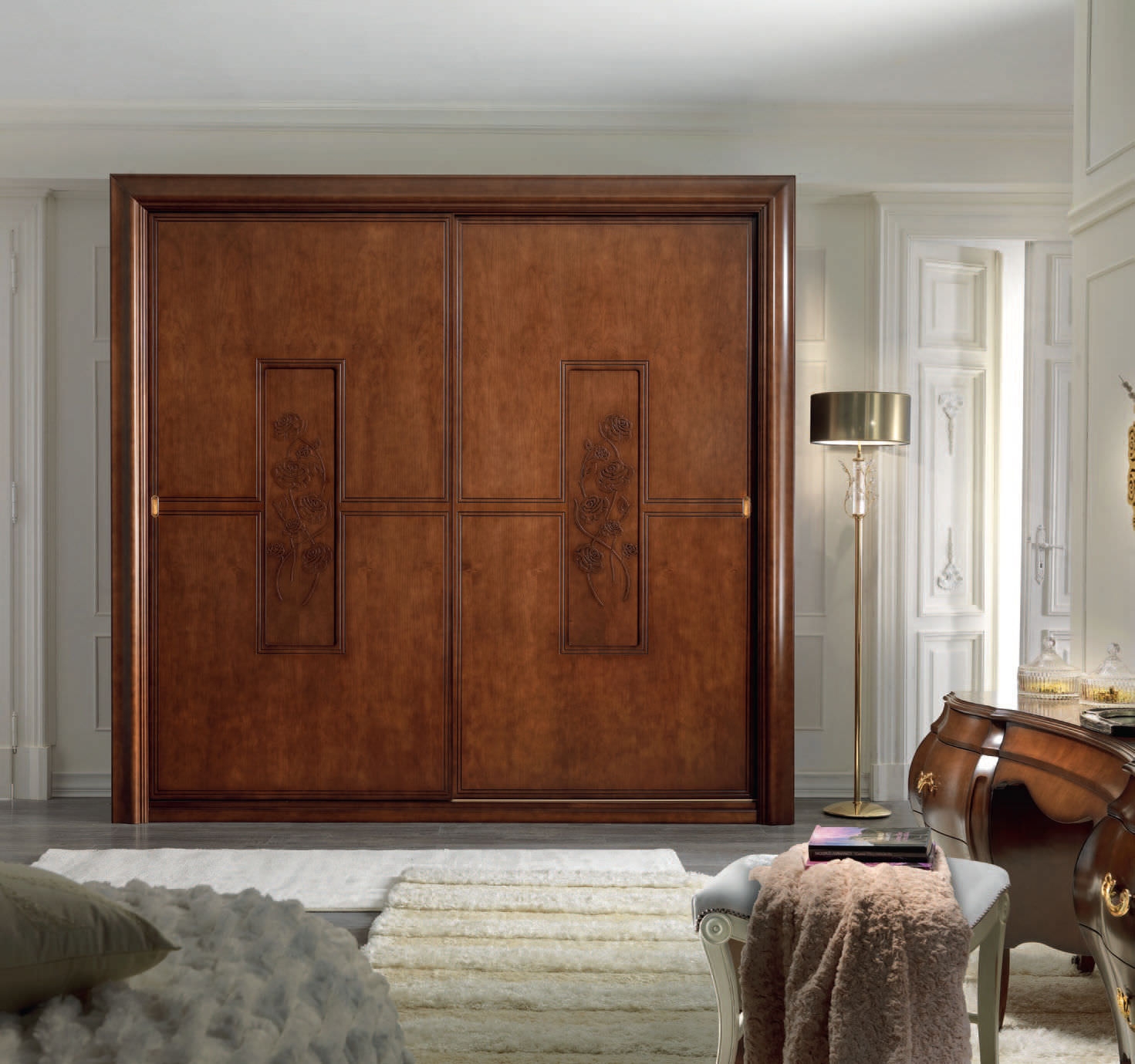 Interior Wooden Sliding Closet Doors