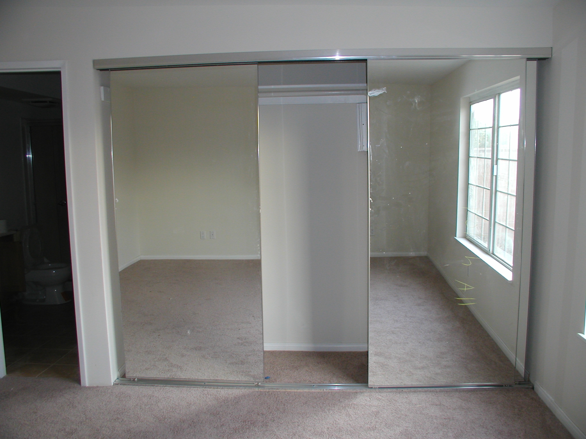 Sliding Mirror Closet Doors Track