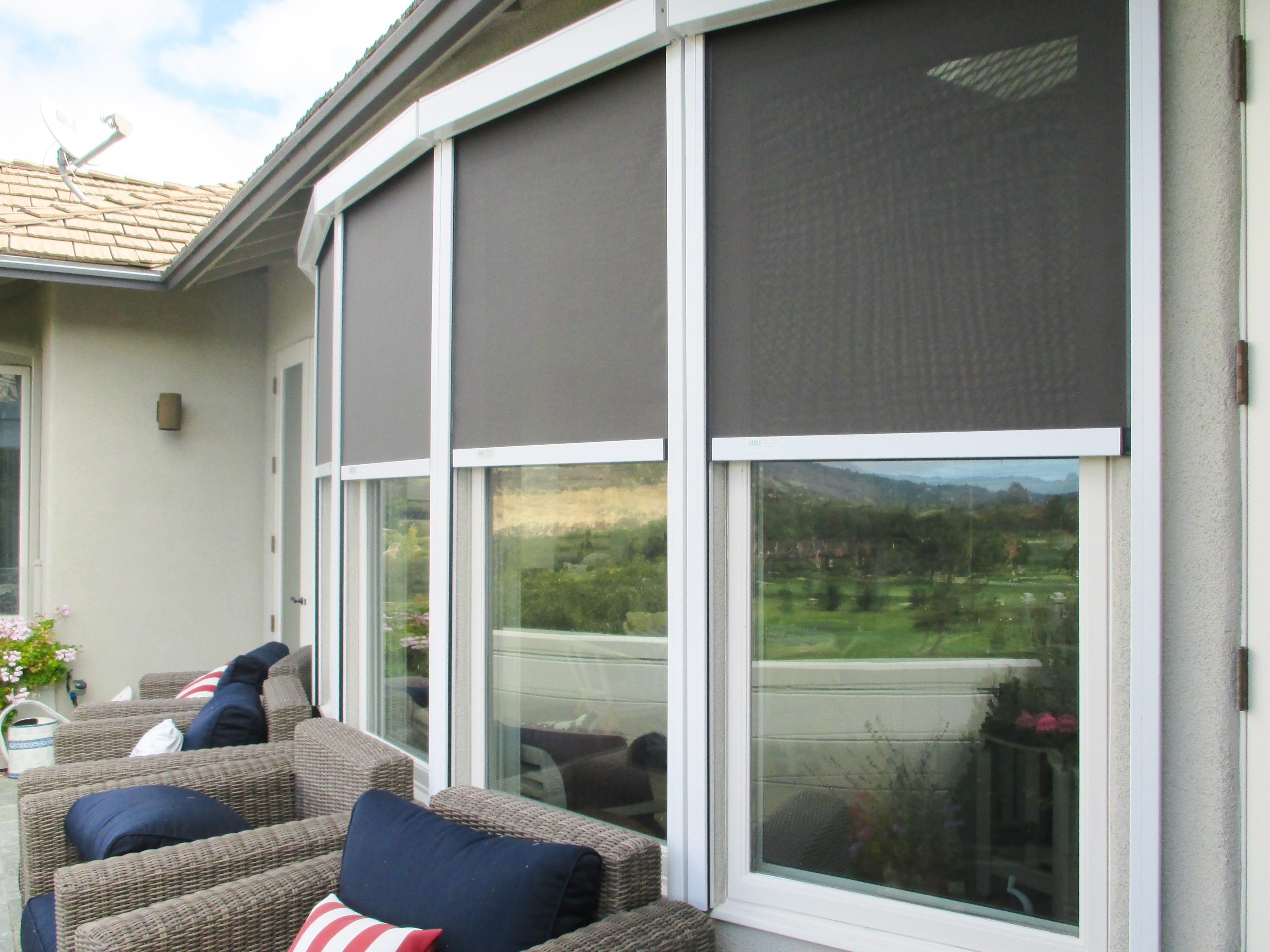 Solar Screens For Sliding Glass Doorsretractable solar screens ers shading san jose ca