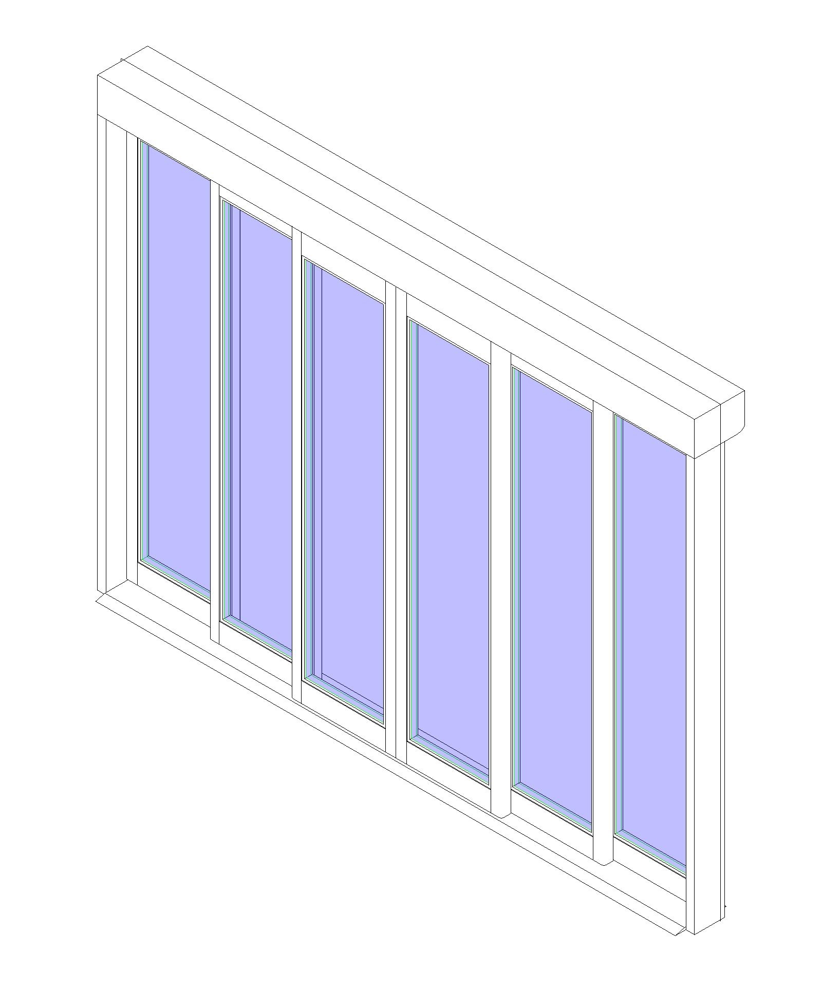 Telescopic Sliding Door Revit1600 X 1930