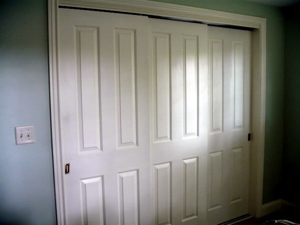 Triple Panel Sliding Closet Doors