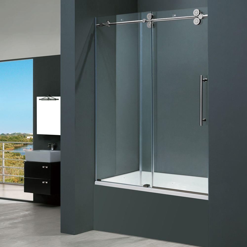 Vigo Frameless Bathtub Sliding Doors1000 X 1000