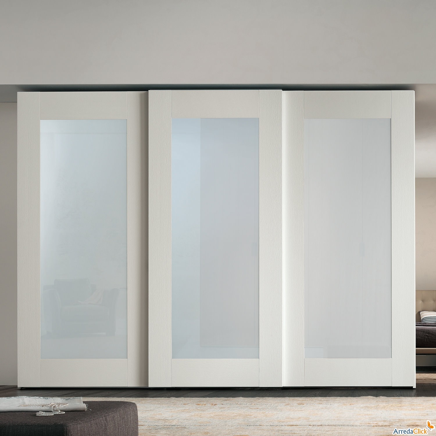 White Louvered Sliding Closet Doors1500 X 1500