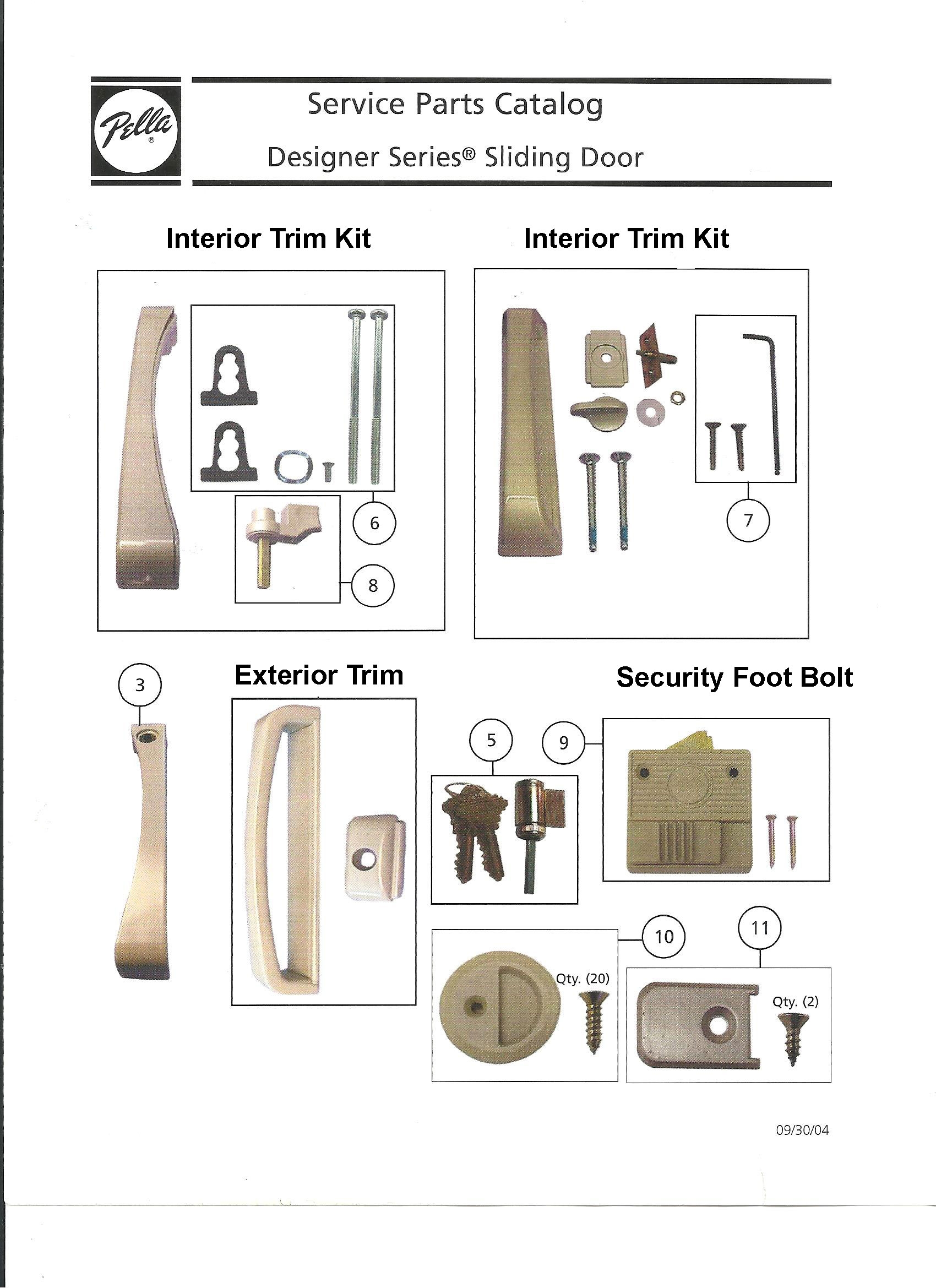 Pella Sliding Screen Door Parts Diagram - Heat exchanger spare parts