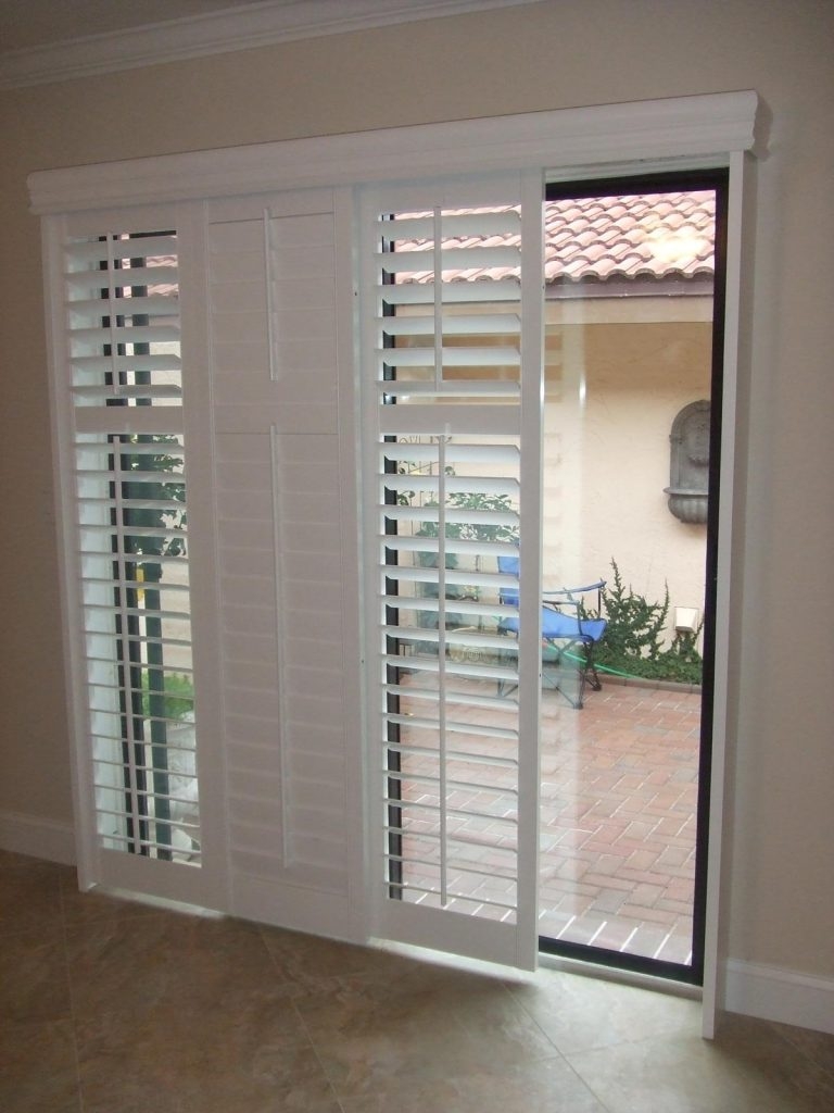 Shutters For Sliding Glass Patio Doorssliding french doors rockwood shutters blinds and draperies