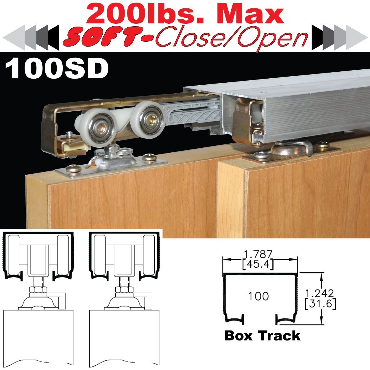 Sliding Bypass Door Track Kit1280 X 1280