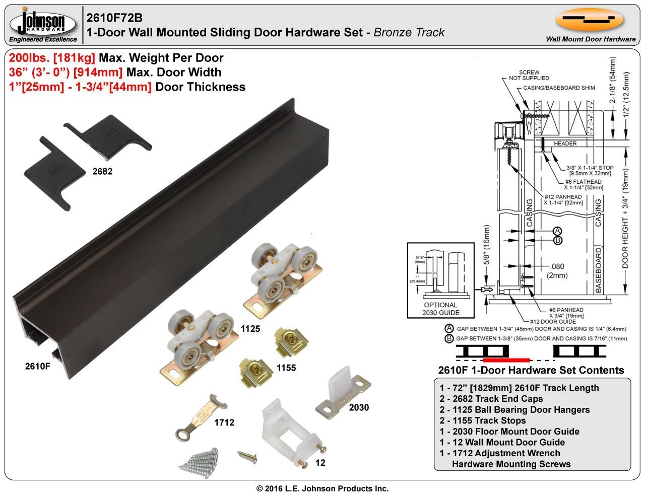 Door Guides Track Sliding Doors