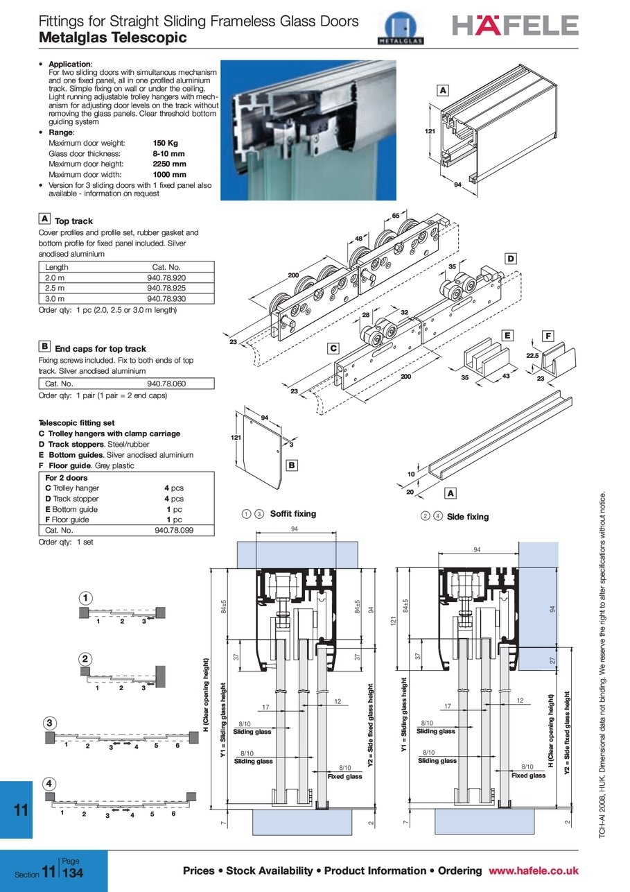 Hafele Frameless Glass Sliding Doorsmetalglas telescopic prices