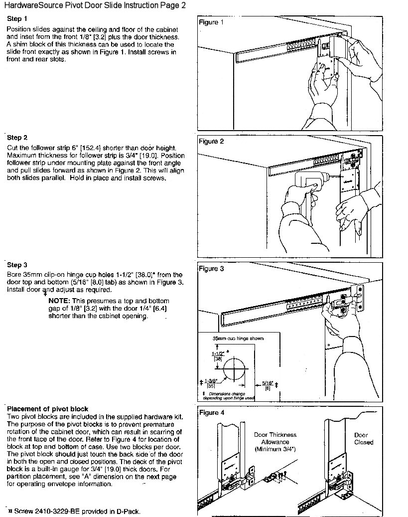 Pivot And Slide Door Hardware