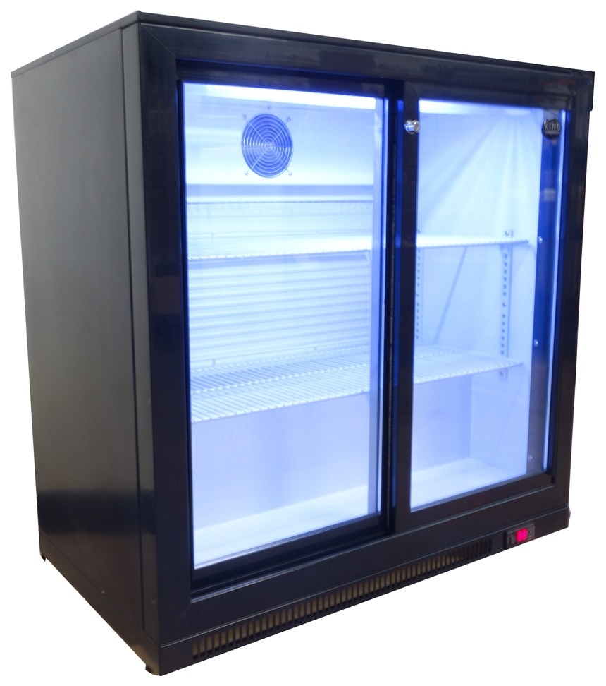 2 Sliding Door Beverage Cooler