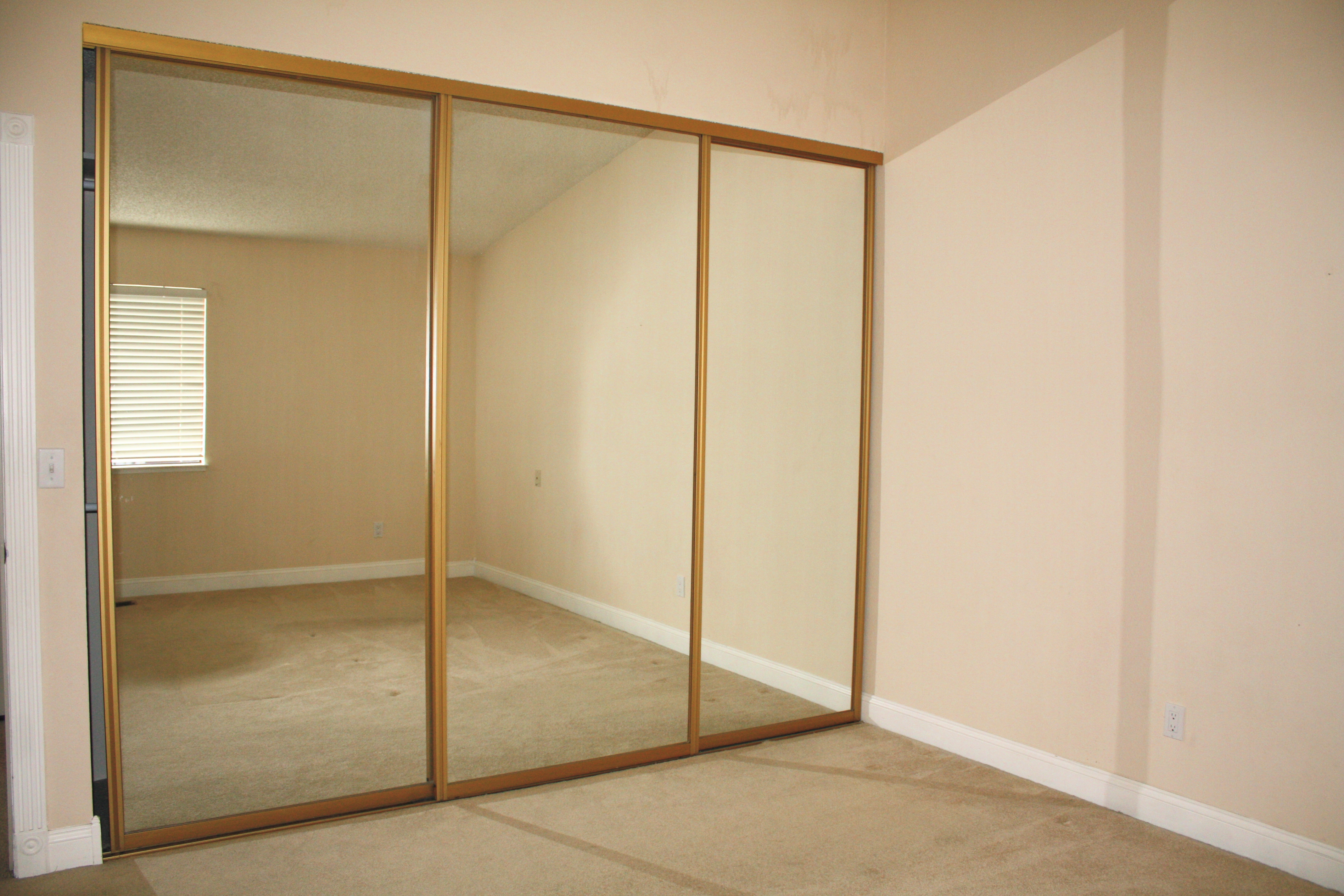 3 Panel Sliding Glass Closet Doors