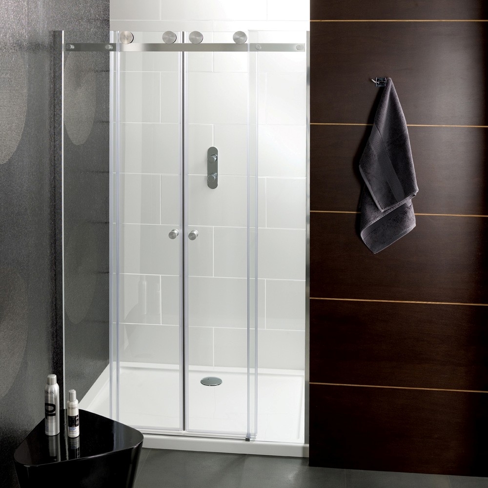 Custom Frameless Sliding Glass Shower DoorsCustom Frameless Sliding Glass Shower Doors