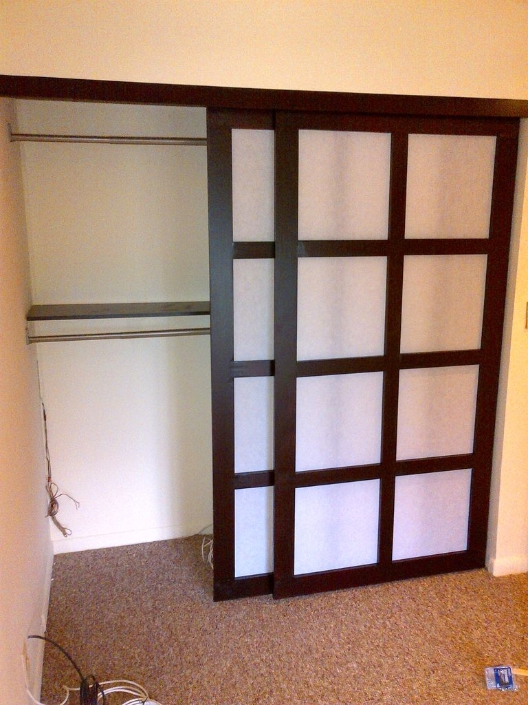 Rice Paper Sliding Closet Doors