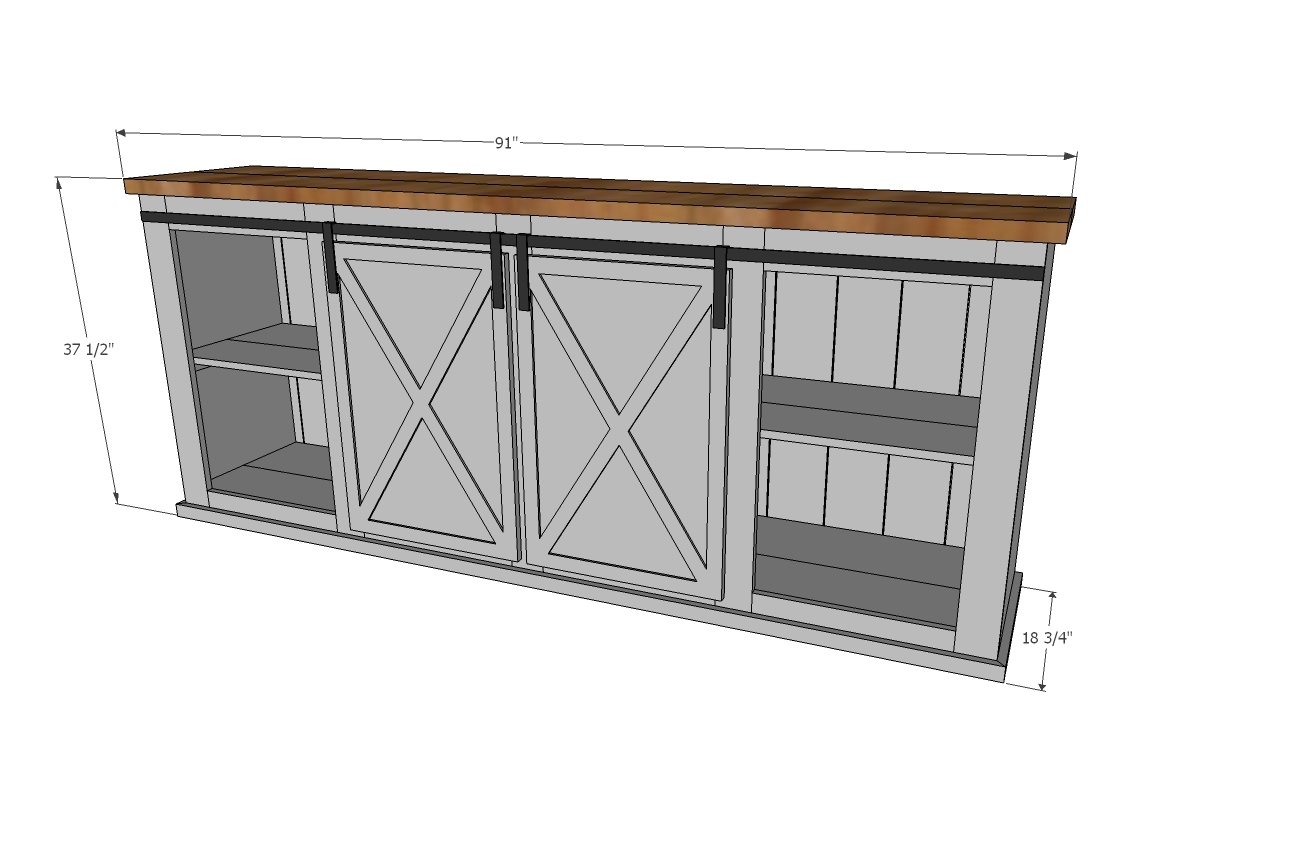 Sliding Door Entertainment Center Plansana white grandy sliding door console diy projects