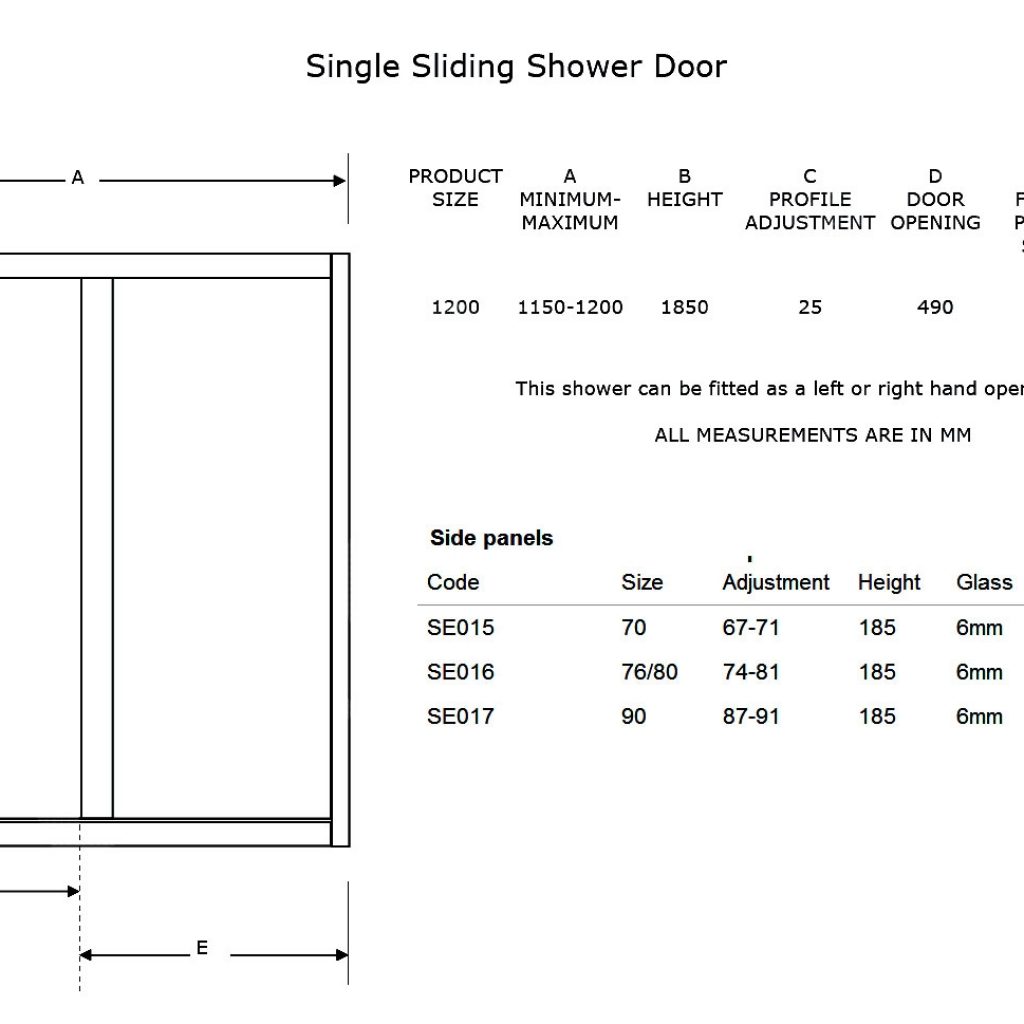 Typical Size Of Sliding Glass Door