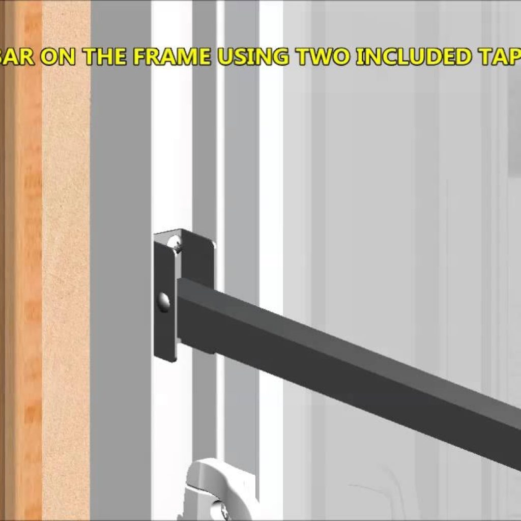 Aluminum Security Bar For Sliding Glass Doorsold version 3d demo and installation instructions for the ideal
