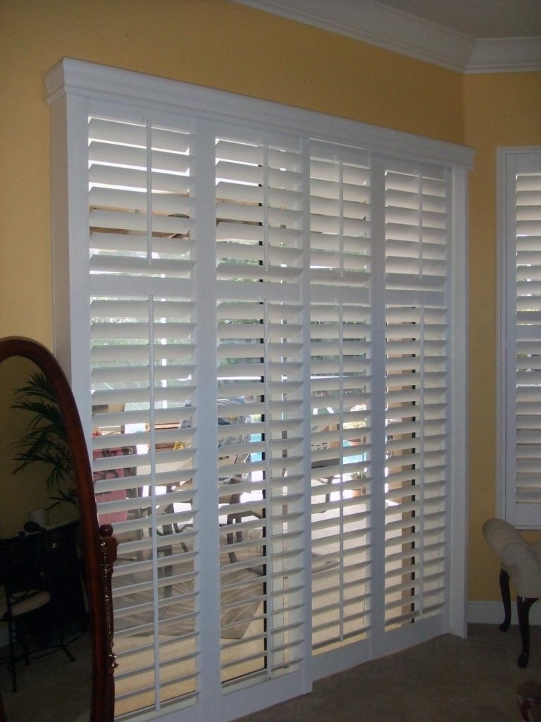 Bypass Track Shutters For Sliding Glass Doors