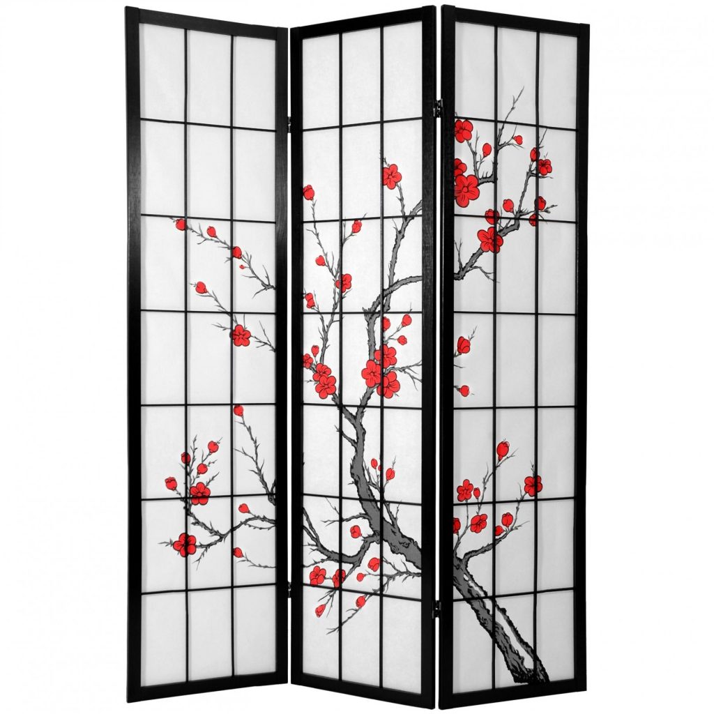 Cherry Blossom Shoji Sliding Door Kit6 ft tall cherry blossom shoji screen roomdividers
