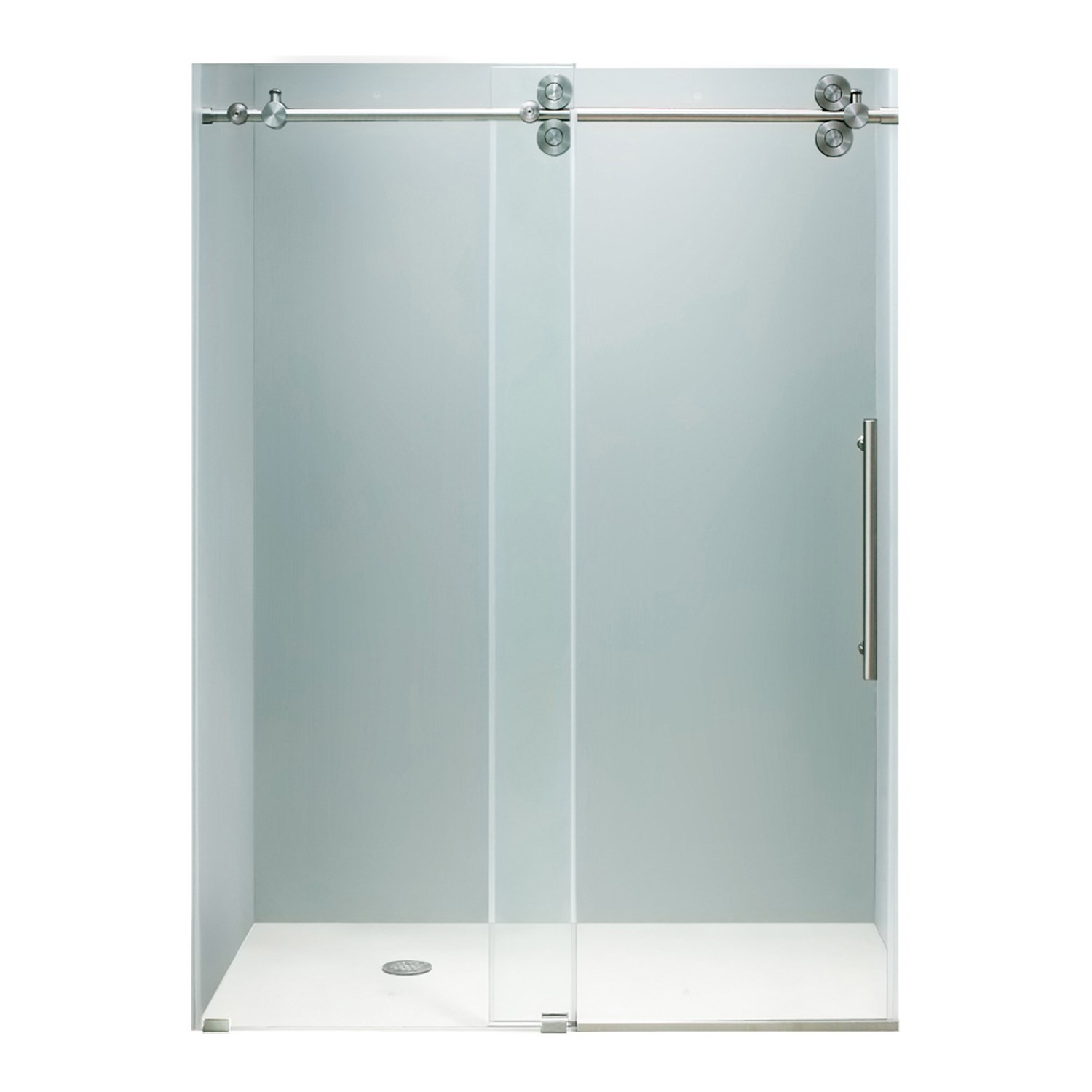 Kohler Brushed Nickel Frameless Sliding Shower Door1500 X 1500