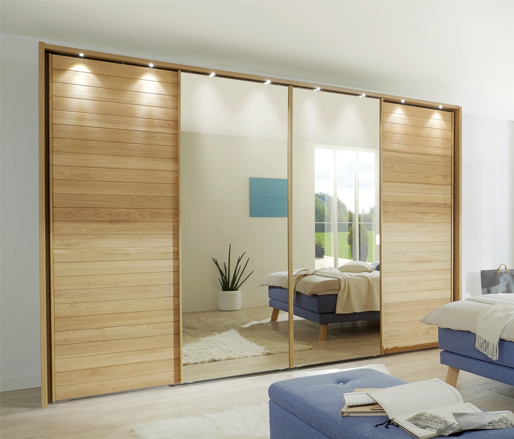 Sliding Wardrobe Doors Oak MirrorSliding Wardrobe Doors Oak Mirror