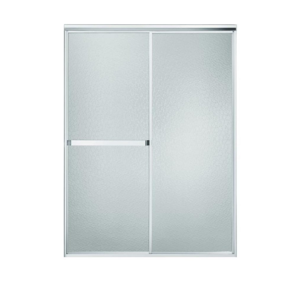 Sterling Silver Sliding Shower Doorsterling standard 52 in x 65 in framed sliding shower door in