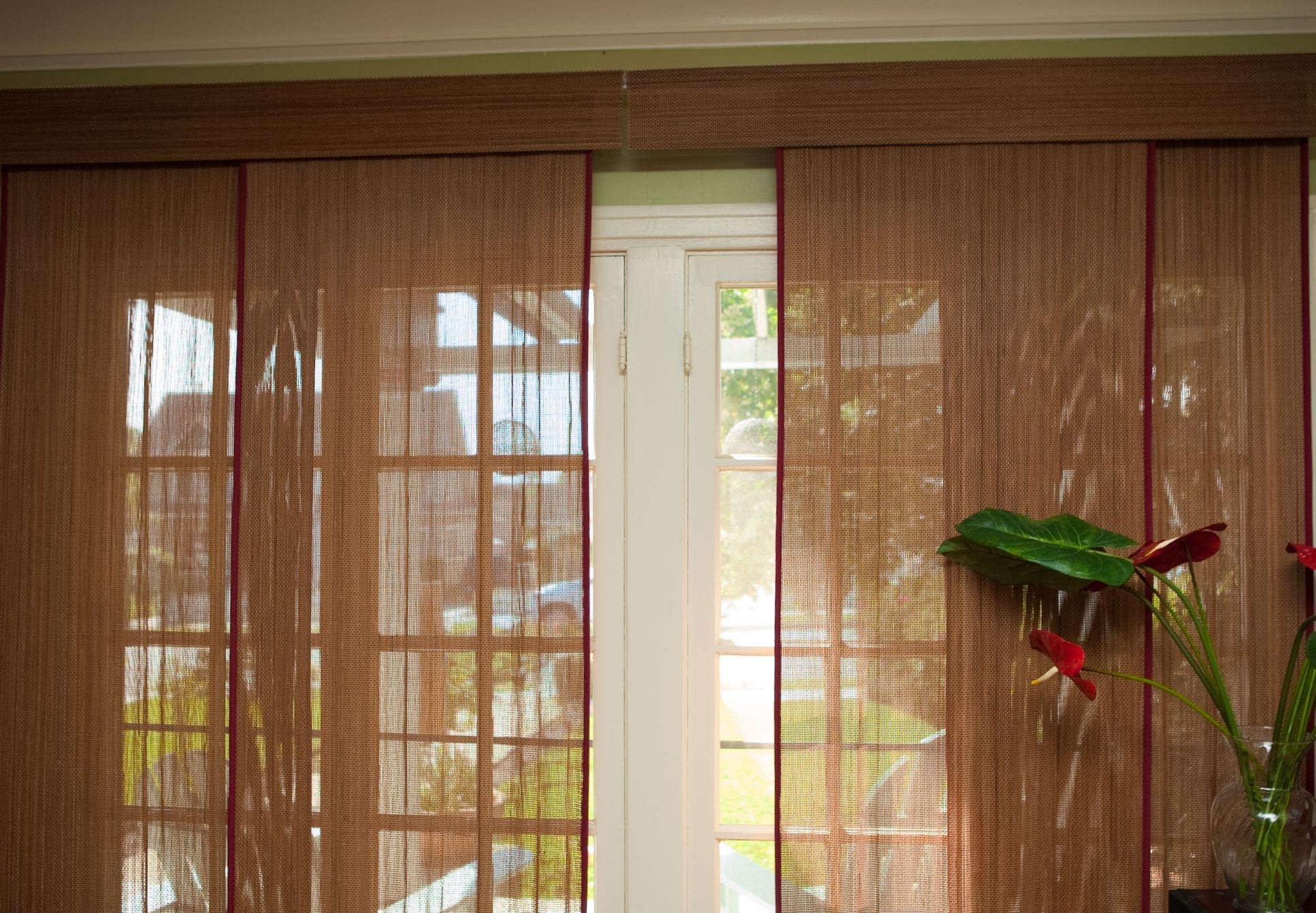 Bamboo Blinds Sliding Patio Door