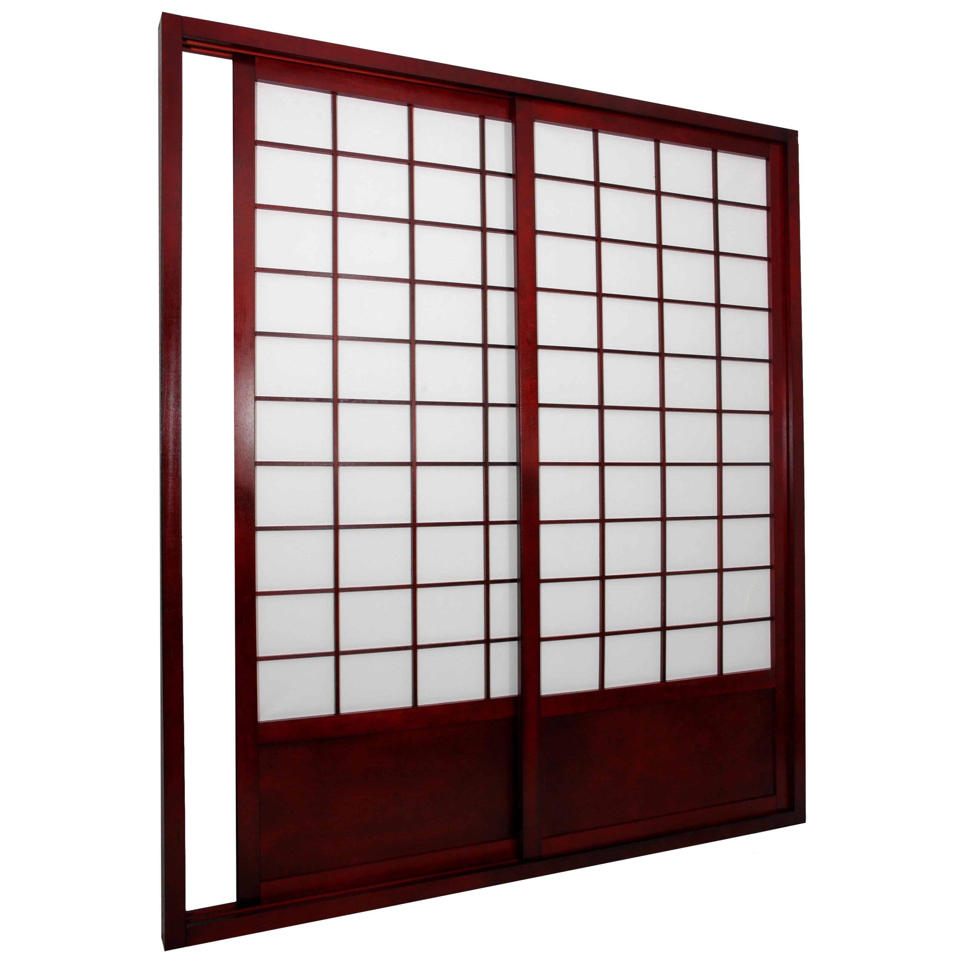 Shoji Double Sided Sliding Door Kit Room Divideroriental furniture shoji double sided sliding door kit room