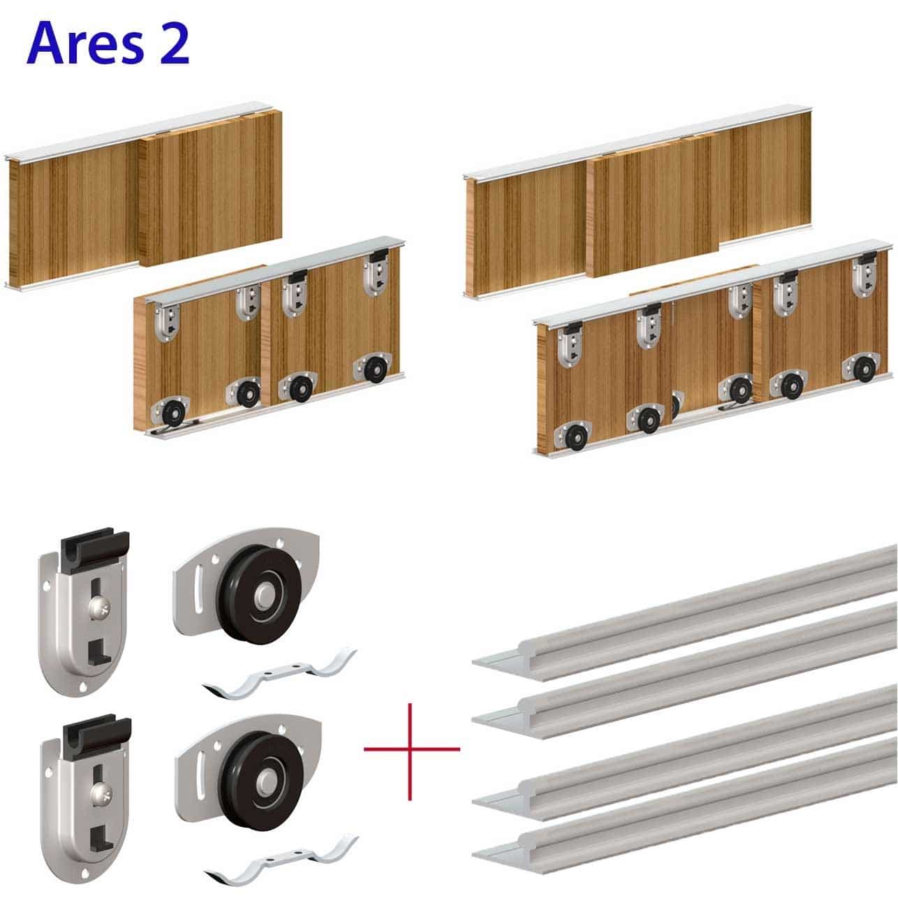 Sliding Door System Wardrobe Track Kit1286 X 1286