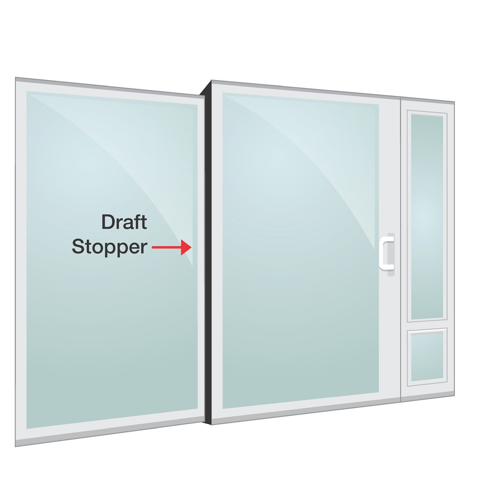 Sliding Glass Door Draft Stopper