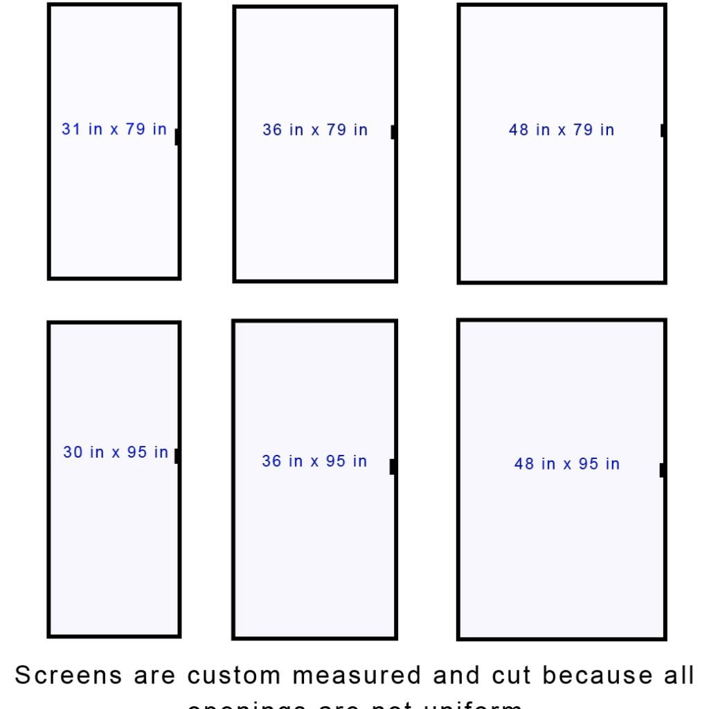 Sliding Screen Door Standard Sizes1038 X 1127