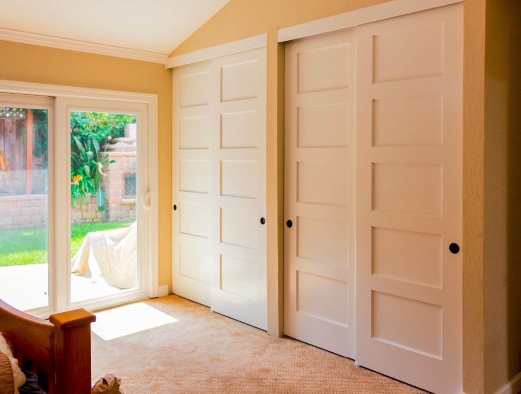 Sliding Solid Wood Closet Doors