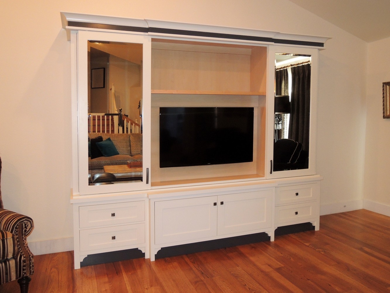 Tv Cabinet With Sliding Doorstv media cabinetry unique design cabinet co best home